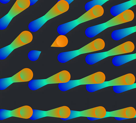 Blocked via 侧视3D模型